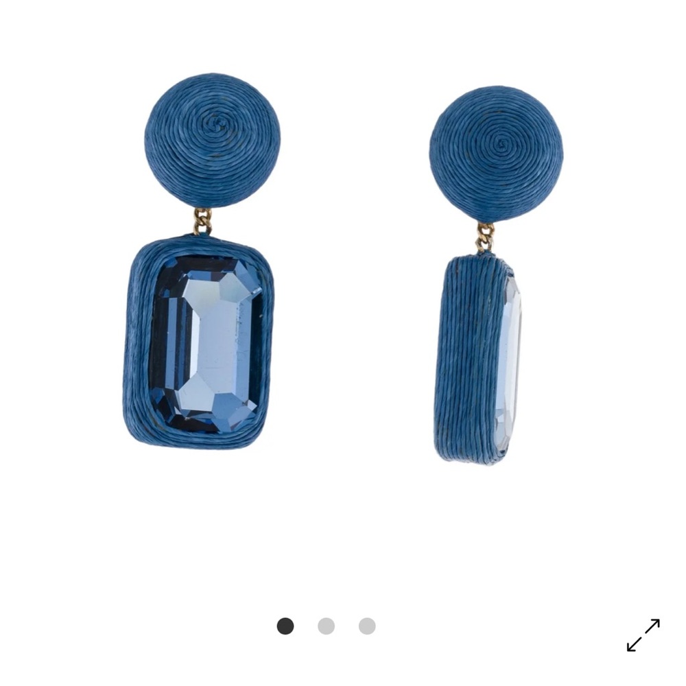 Rebecca de Ravenel Blue Jewel Earrings
